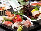 夕食一例|プリプリの伊勢海老のお刺身