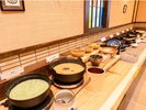 【朝食:バイキング】仙食庵での手作りの田舎風朝食バイキング〜@
