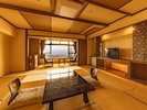 【モダン和洋室】ツインベッドを備えた和洋室です