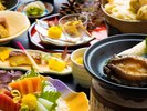 新鮮♪活き鮑の踊り焼きや刺身の盛り合わせ