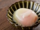 ラジウム玉子 いわき産、双葉鶏卵を使用してとろっと半熟にゆでた温泉卵