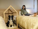 【和室ツインベッド】オリジナル愛犬専用ベッドをご用意いたしております(一例)