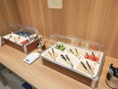 【ワンちゃん用ビュッフェ】野菜やお肉、スープなどワンちゃんのお食事も豊富な種類がございます(一例)