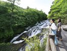 【竜頭の滝】二つに分かれた滝と、水の流れる様が竜の頭の様に見える事が由来の奥日光を代表する滝(一例)