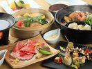 【特選鍋御膳】国産牛ロースのすき焼きや海鮮鍋で愉しむ(一例)
