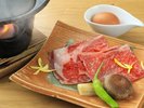 【特選鍋御膳】国産牛ロースとこだわり玉子の焼きすき(一例)
