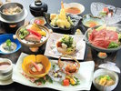 【お食事】個室会席ではここだけの限定会席料理をご用意いたします ※一例