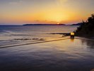 展望露天風呂夕なぎの湯。海に沈む夕日を眺めながら・・・