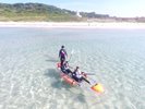 目の前の海でクリアカヤック等のマリンアクティビティも楽しめます(別料金)
