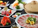 【冬】旬の旨味が際立つ、カニとぶりの冬会席 ※ぶりしゃぶは3人前です。
