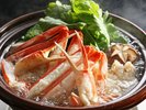 【カニ料理】出汁とともに楽しむ、心温まるカニスキ鍋。