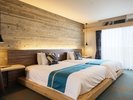 【デラックスツイン とぅーの部屋/45u/禁煙】セミダブル2台でゆとりある上質な眠りを