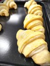 焼き上げ前のクロワッサン