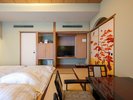 和室12.5畳 お布団を引いた状態です
