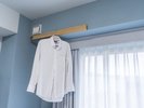 全室に物干しとして使える長押を設けており、お部屋でのお洗濯に便利です