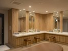 「阿蘇黒川の湯」男性大浴場 脱衣所