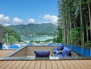 スタンダードヴィラ 水盤テラスからの眺め(昼)