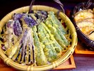 【道産野菜の天ぷら】野菜本来の味と衣のサクサク食感をお楽しみいただけます!
