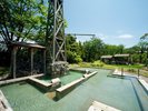 【混浴大露天風呂】田んぼの湯。湯あみ着着用で入る混浴大露天は女性でも安心です。