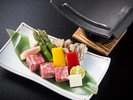 【料理イメージ】能登産牛陶板焼き