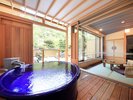 【温泉露天風呂付 粋彩〜SUISAI〜】和洋室42平米以上 露天風呂一例