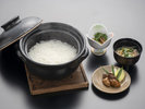 炊き立ての「魚沼産こしひかり」が食べれる贅沢♪
