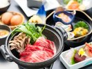 【冬の花会席(一例)】国産牛のすきやき鍋仕立て