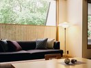 ◆印象的な石壁と緑を見ながら入る露天風呂付和洋室◆ ※写真はお部屋のお風呂の一例です