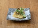 ハタハタとタラの芽の春天ぷら 青のり天出汁で