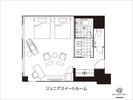 ジュニアスイートルーム平面図