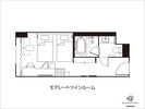 モデレートツインルーム平面図