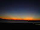 浜詰の夕空