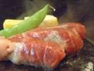 おなじみ但馬牛のミニステーキ