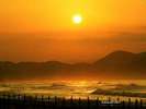 冬の夕日