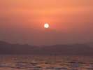 静かな夕日