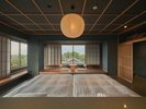 【特別和洋室〜黒松 KUROMATSU】お部屋からは100年後の未来にもつなぎたい景色が広がります。