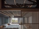 【特別和洋室〜黒松 KUROMATSU】松濤園に佇む黒松。松は永遠をあらわす、御花を象徴する樹木です。