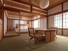【和洋室〜黒椿 KUROTSUBAKI/東庭園ビュー】ゆったりとお部屋でお過ごしできるスペースも。