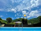 7月 夏に撮影したプールから見た景色