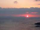 トカラ列島に沈む夕日