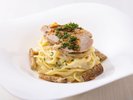 【ランチ】華味鳥とゴボウのクリームスパゲティ