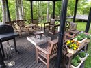 BBQコーナー、焚火台もあります。