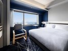 【高層階ダブル(海側)】18平米/シャワーブースあり、バスタブなし