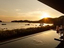 望海のゆ:露天風呂(夕日)