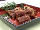 当館の温泉で育てた温泉うなぎ