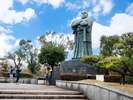 【西郷公園】空港の目の前にあり西郷さんが出迎えてくれる。
