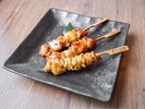 【夕食】串焼き盛り合わせタレ
