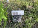 茶臼山山頂標識