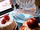 大切な人とのお祝いにケーキのご注文も承ります♪(別途料金発生いたします。)