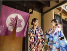 京町屋別邸はな亭の玄関/京町屋別邸はな亭は、地下鉄四条駅から徒歩7分。京町家の風情をお楽しみ下さい。